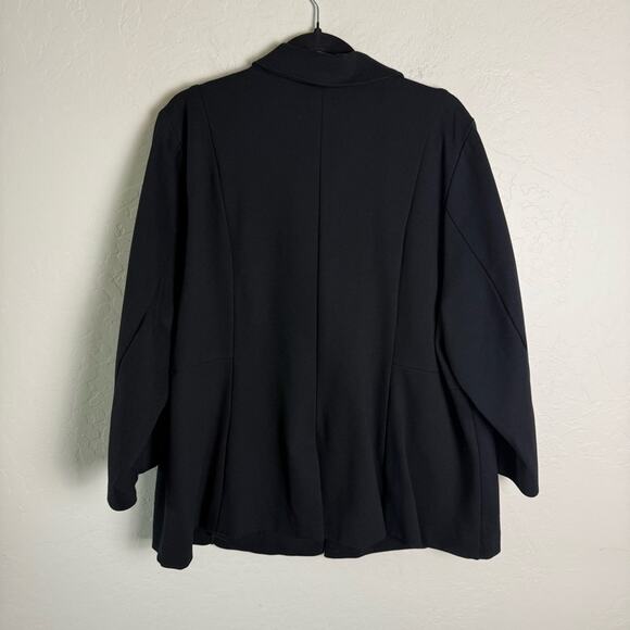 Torrid Black Ponte Blazer 3X 13140820 3/4 Sleeve Single Button - Picture 4 of 13